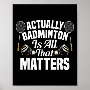 Badminton Team Wedstrijd S Shuttle Badminton Spele Poster