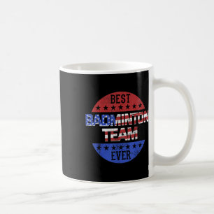 Badminton Teamspeler Onafhankelijkheidsdag Patriot Koffiemok