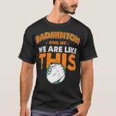 Badminton tennis badminton-trainingkleding t-shirt (Voorkant)