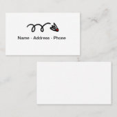 Badminton thema visitekaartje (Voorkant / Achterkant)