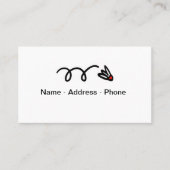 Badminton thema visitekaartje (Voorkant)