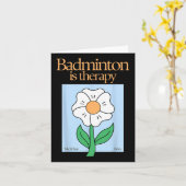 Badminton Therapy Racket Sport Stress Relief MI Kaart (Gele Bloem)