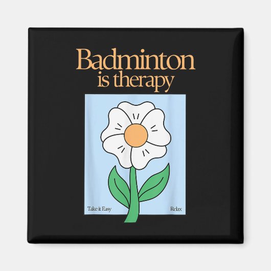 Badminton Therapy Racket Sport Stress Relief MI Magneet (Voorkant)