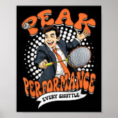Badminton topprestaties elke shuttle poster (Voorkant)
