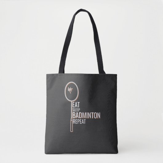 Badminton Tote Bag (Voorkant)