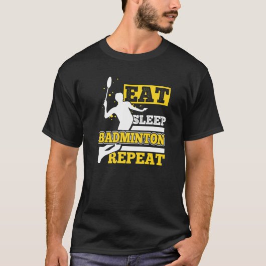 Badminton Training Shuttlecocks Player T-shirt (Voorkant)