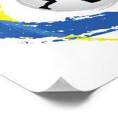 Badminton Tricolor Emblem Poster (Hoek)