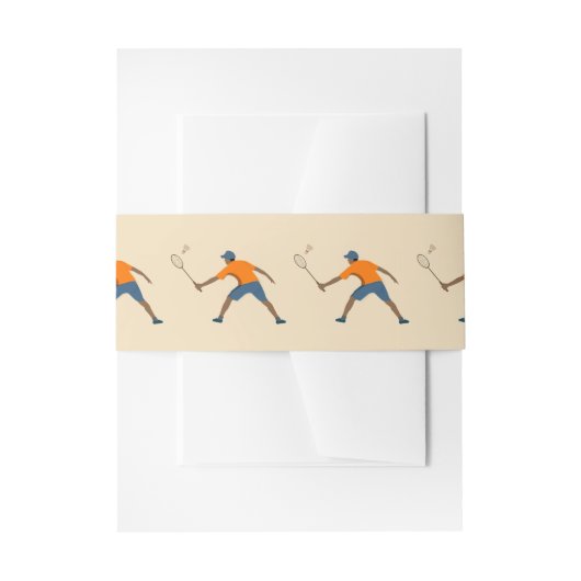 Badminton Uitnodigingen Wikkel (Voorkant Voorbeeld)
