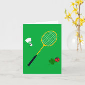 Badminton-uitnodigingskaart Kaart (Gele Bloem)