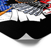 Badminton Uitrusting Kostuum Amerikaanse Vlag 4 ju Poster (Hoek)