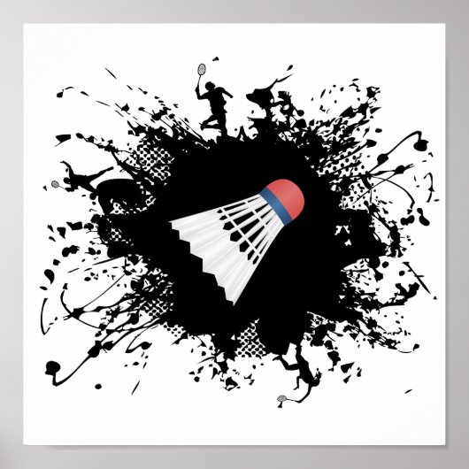 Badminton Urban Style Poster (Voorkant)