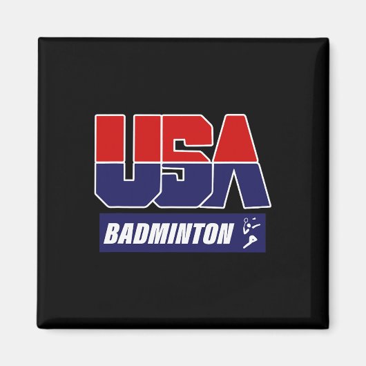 Badminton USA Magneet (Voorkant)