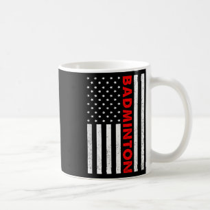 Badminton Usa Vlag Grafisch Badminton Speler Shutt Koffiemok
