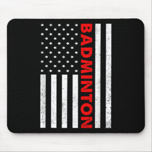 Badminton Usa Vlag Grafisch Badminton Speler Shutt Muismat