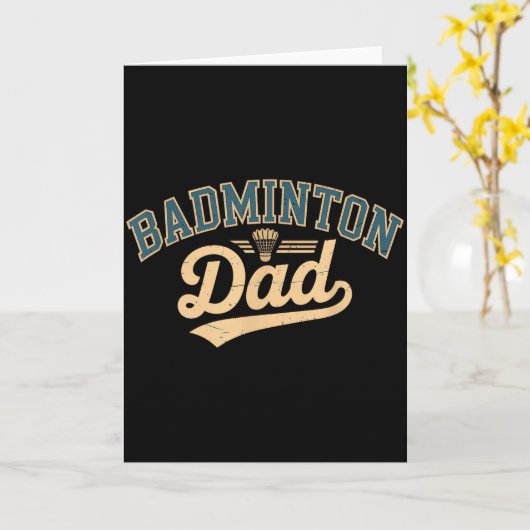 Badminton Vader Kaart (Gele Bloem)
