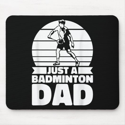 Badminton Vader Shuttle - Speler Is Gewoon Een Bad Muismat (Voorkant)