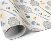 Badminton verjaardagsfeestje cadeaupapier (Rol Hoek)