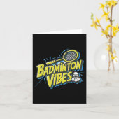 Badminton Vibes Shuttle  Kaart (Gele Bloem)