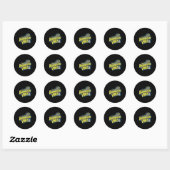 Badminton Vibes Shuttle Ronde Sticker (Vel)
