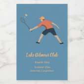 Badminton Voedselcontainer Etiket (Enkel label)