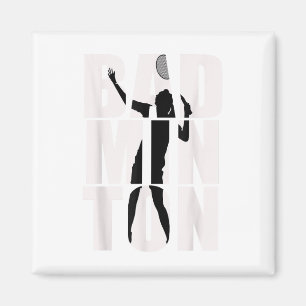 Badminton voor mannen, vrouwen, meisjes en jongens magneet
