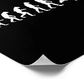 Badminton voor menselijke evolutie poster (Hoek)