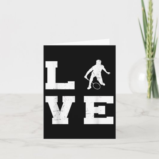 Badminton Vrouwen Mannen Badminton Player Shuttle Kaart (Voorkant)
