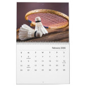 Badminton Wall Agenda Kalender (Feb 2026)