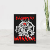 Badminton Warrior Racket Shuttle Sport Game Kaart (Voorkant)