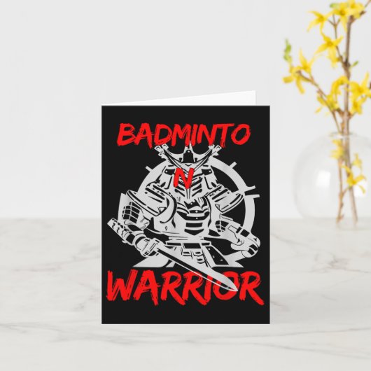 Badminton Warrior Racket Shuttle Sport Game Kaart (Gele Bloem)