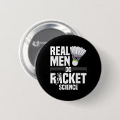 Badminton was out shuttle team coach badminton pla ronde button 5,7 cm (Voorkant /achterkant)