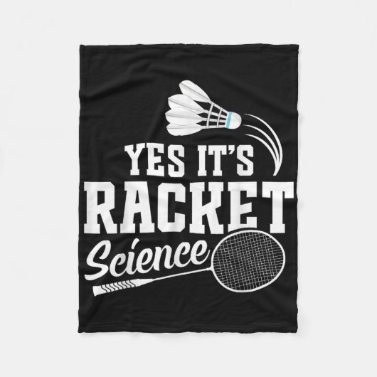 Badminton Wedstrijd Shuttle Ja Het Is Badminton Sp Fleece Deken (Voorkant)