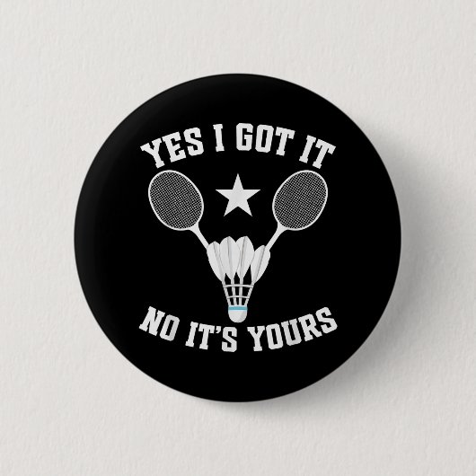 Badminton Wedstrijd Shuttle Kreeg Het Badminton Sp Ronde Button 5,7 Cm (Voorkant)