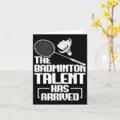 Badminton Wedstrijd Talent Shuttle Speler Badminto Kaart (Gele Bloem)