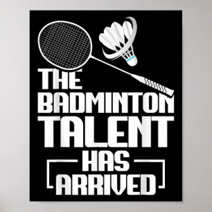Badminton Wedstrijd Talent Shuttle Speler Badminto Poster