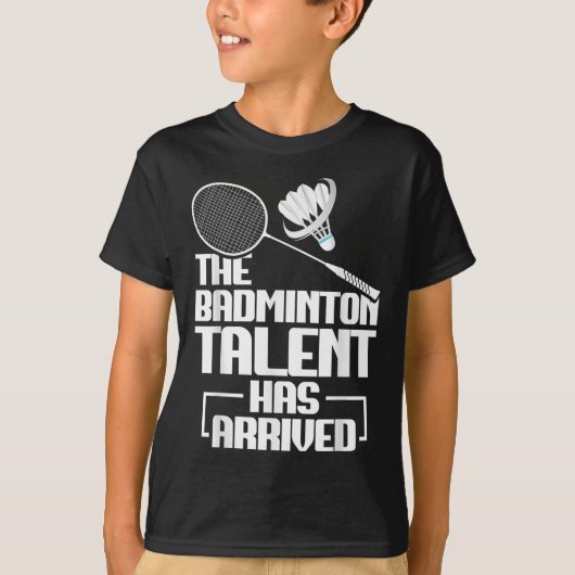 Badminton Wedstrijd Talent Shuttle Speler Badminto T-shirt (Voorkant)