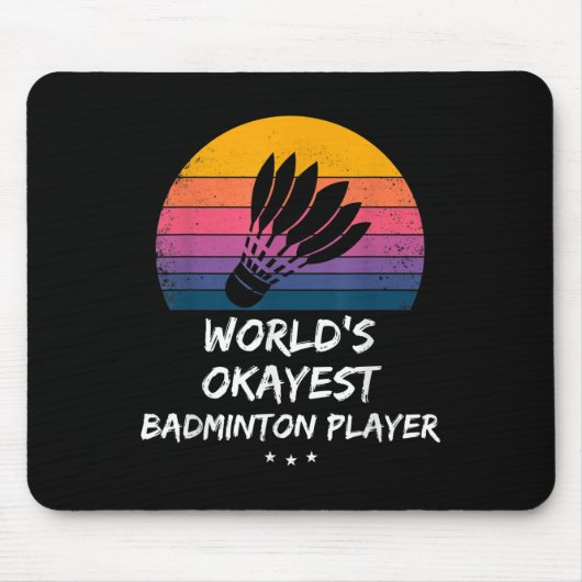 Badminton - Werelds Goedigste Badmintonspeler - Gr Muismat (Voorkant)