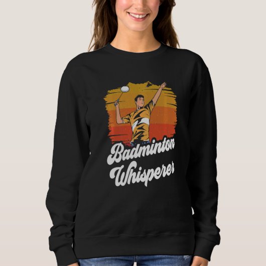 Badminton Whisperer Match Player Team Trui (Voorkant)