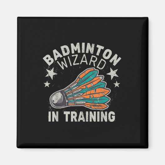 Badminton Wizard in training Shuttle Sport Ball SP Magneet (Voorkant)