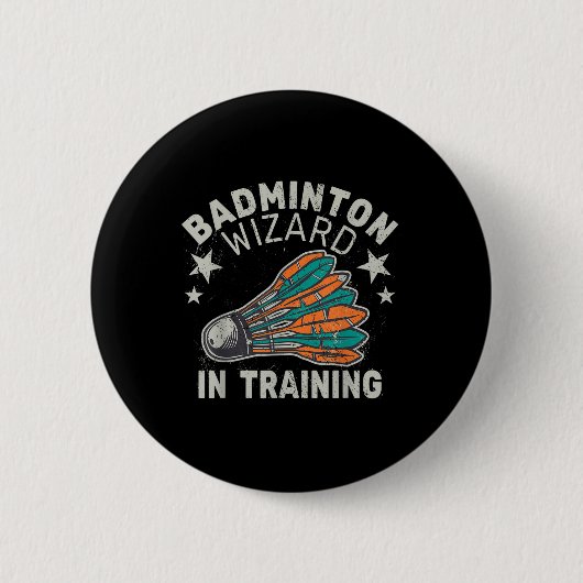 Badminton Wizard in training Shuttle Sport Ball SP Ronde Button 5,7 Cm (Voorkant)