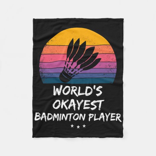 Badminton - World's Okayest Badminton Player - Ple Fleece Deken (Voorkant)