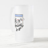 Badminton Zuid-Korea Panda Matglas Bierpul (Voorkant links)