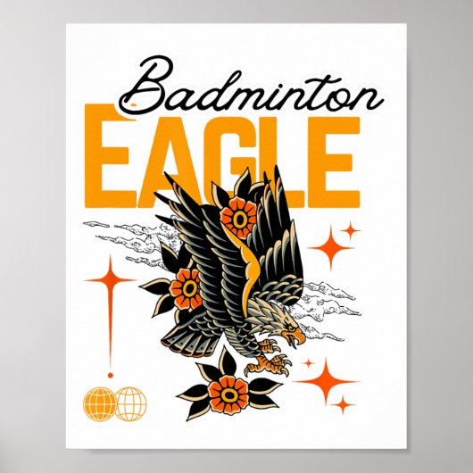badmintonarend poster (Voorkant)