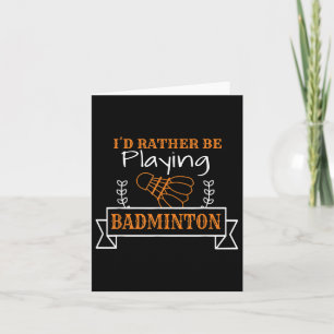 Badmintonbal Grafisch Voor Een Badmintonspeler, Sl Kaart
