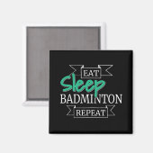 Badmintoncadeaus Magneet (Voorkant / Achterkant)