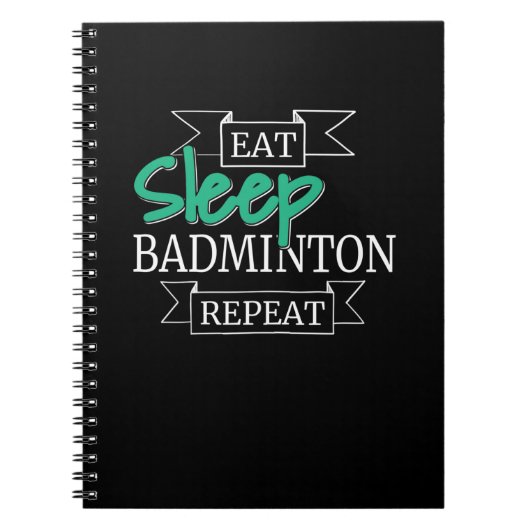 Badmintoncadeaus Notitieboek (Voorkant)