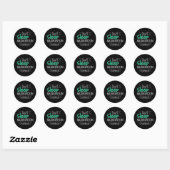 Badmintoncadeaus Ronde Sticker (Vel)