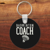 Badmintoncoach Badmintonspeler Shuttle Sleutelhanger (Voorkant)