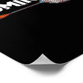 Badmintongeschenken met Schattige badmintonracket Poster (Hoek)