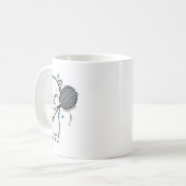 badmintonkat koffiemok (Voorkant links)